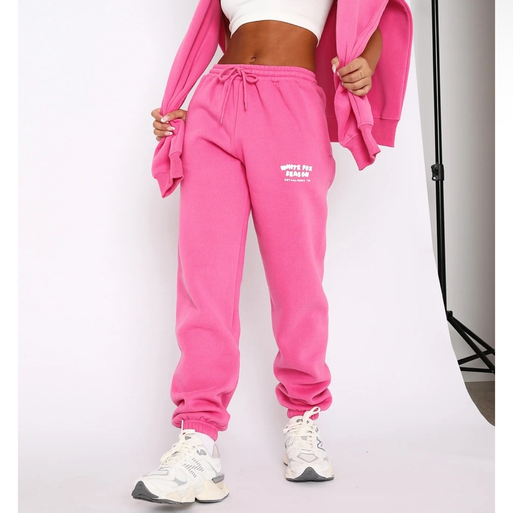 The Main Season Joggers Hot Pink- White Fox Boutique